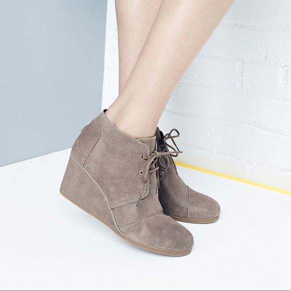 Toms Shoes -  TOMS Desert wedge booties size 10 